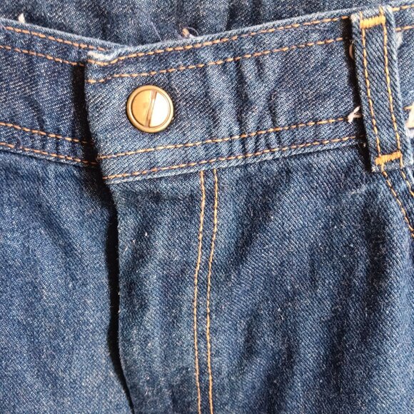 Vintage Mens Disco Jeans 30x31 80's Mens ZACARI embroidered DISCO POCKET DENIM - Picture 6 of 7